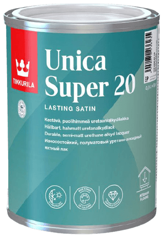 UNICA SUPER 20, lak na dřevo, TIKKURILA
