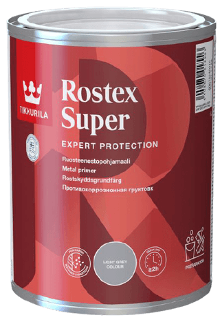 ROSTEX SUPER, antikorozní základní barva na kov, TIKKURILA