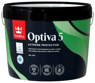 Optiva 5 MATT, omyvatelná barva, TIKKURILA