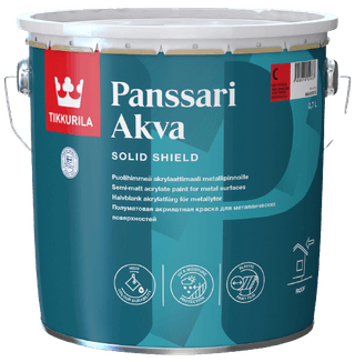 PANSSARI AKVA - Polomatná akrylová barva na kovové povrchy