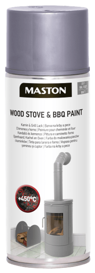 SPRAYPAINT MASTON WOOD STOVE & BBQ PAINT