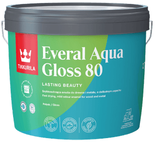EVERAL AQUA GLOSS 80 Exteriér - Lesklý email s vysokou odolností