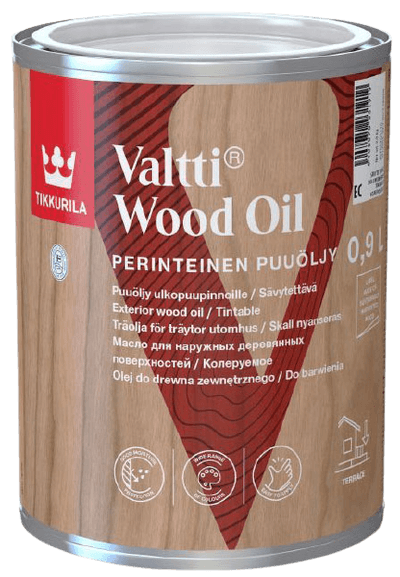 VALTTI WOOD OIL, tradiční olej na dřevo, TIKKURILA