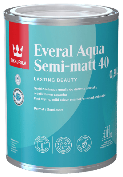 EVERAL AQUA SEMI MATT 40 Interier - Polomatný email s vysokou odolností