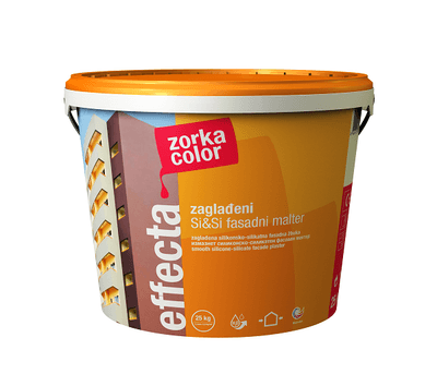 EFFECTA hladká silikát-silikonová omítka, ZORKA