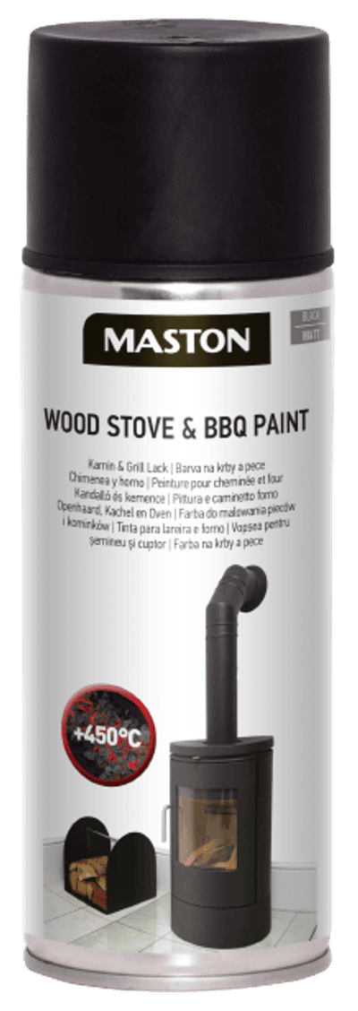 SPRAYPAINT MASTON WOOD STOVE & BBQ PAINT