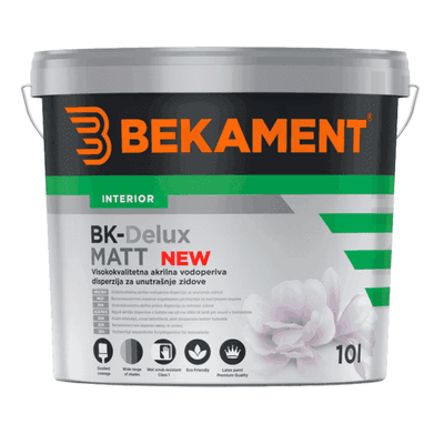 BK DELUX MATNÍ - Interiérová omyvatelná barva