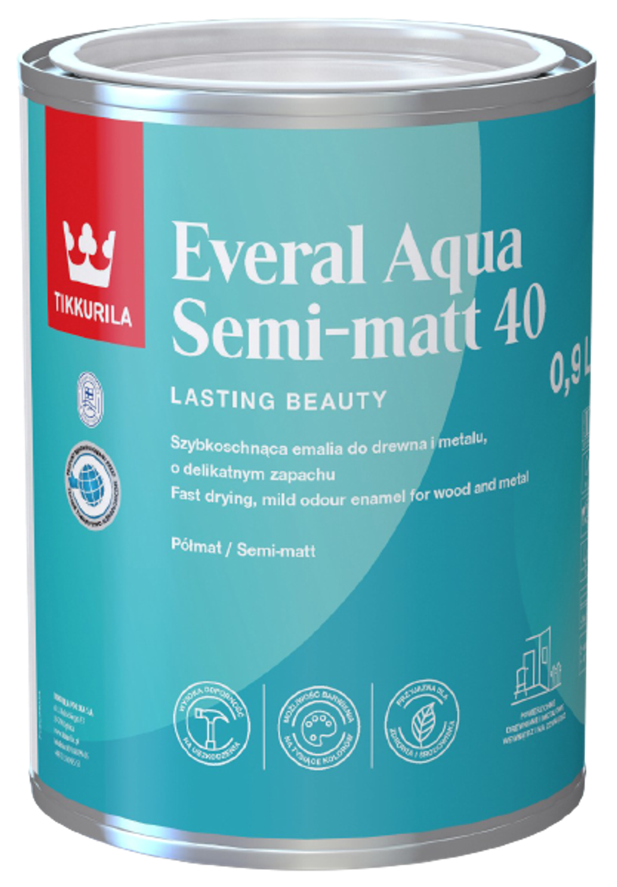 EVERAL AQUA SEMI MATT 40 Interier - Polomatný email s vysokou odolností