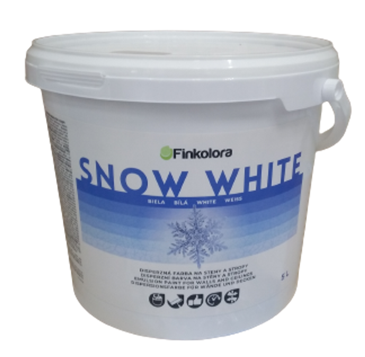 FINKOLORA SNOW WHITE, otěruvzdorná bílá barva