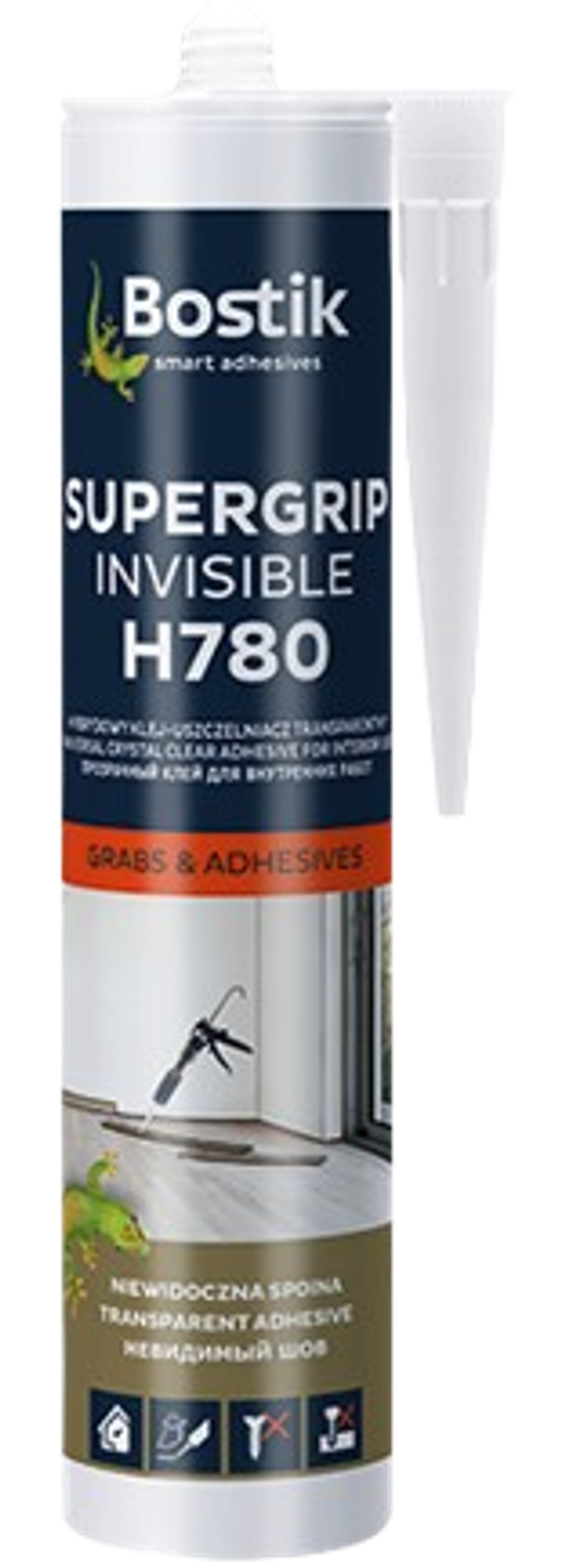 H780 SUPERGRIP INVISIBLE - Univerzální křišťálově čisté lepidlo

