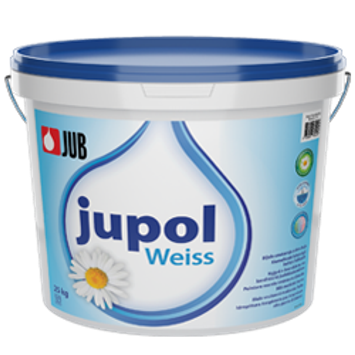 JUPOL WEISS - Extra bílá otěruvzdorná malířská barva