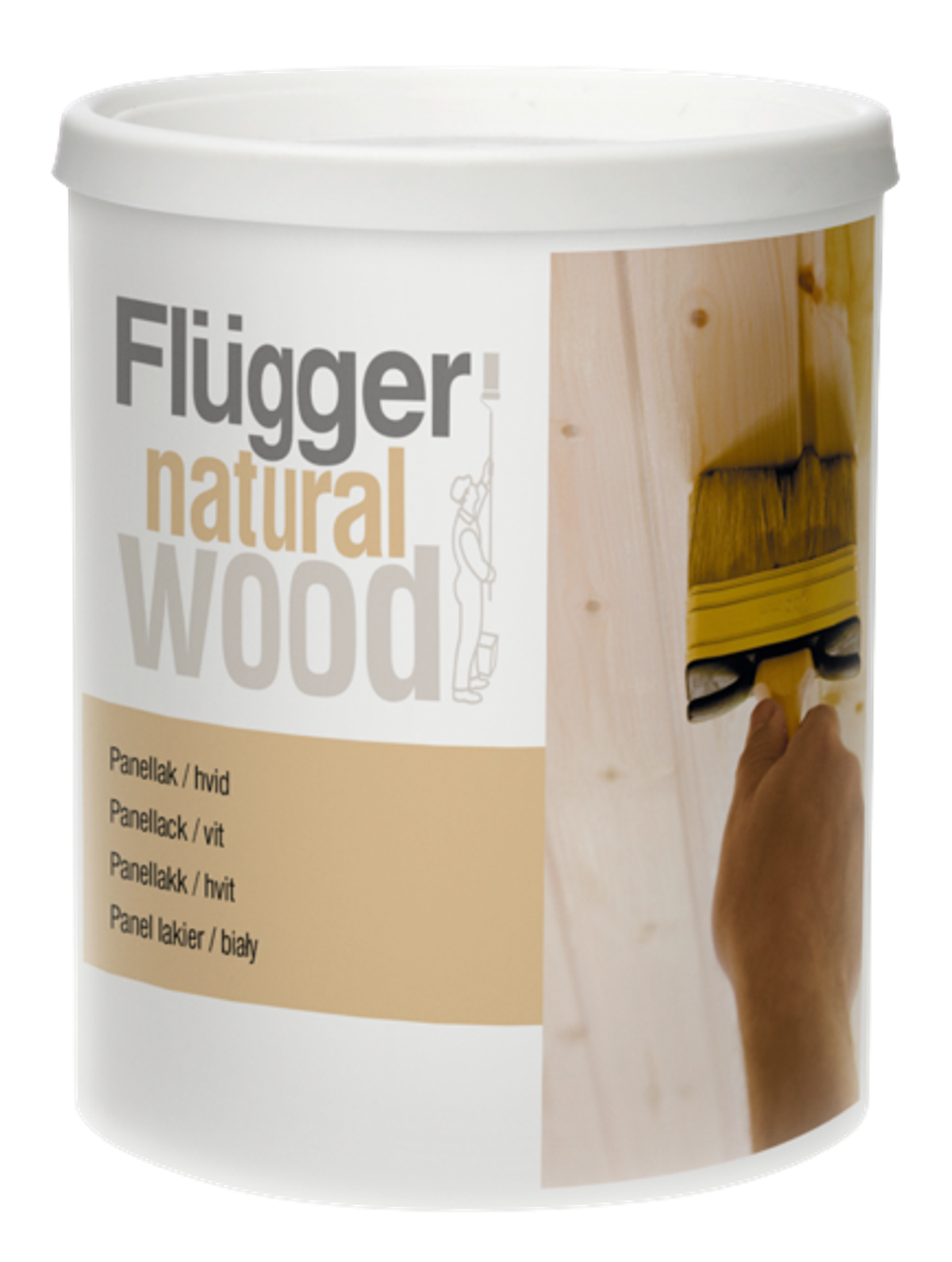 NATURAL WOOD PANEL WHITE VARNISH - Bílý matný akrylátový lak na dřevo