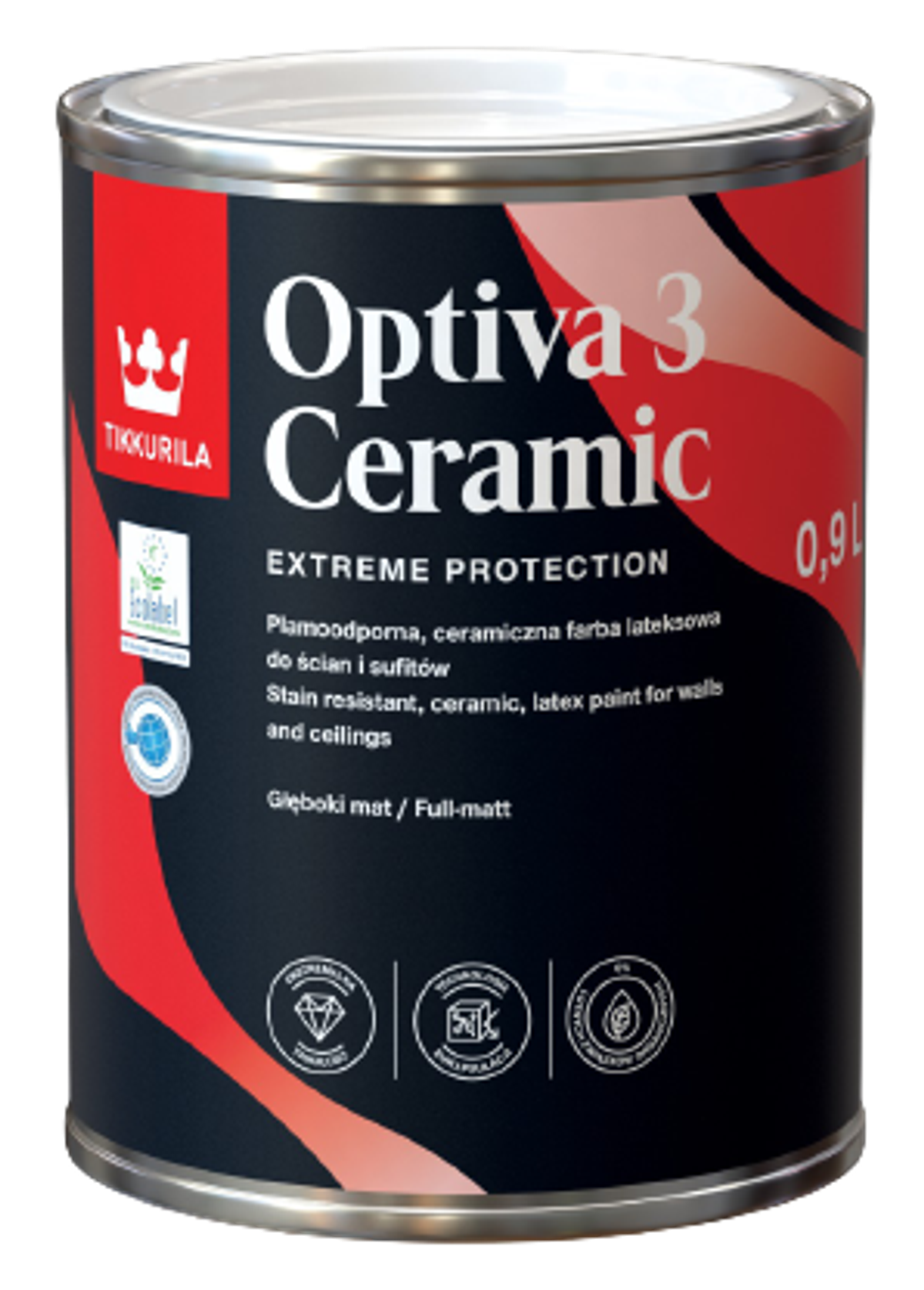 OPTIVA 3 CERAMIC SUPER MATT, omyvatelná barva, TIKKURILA