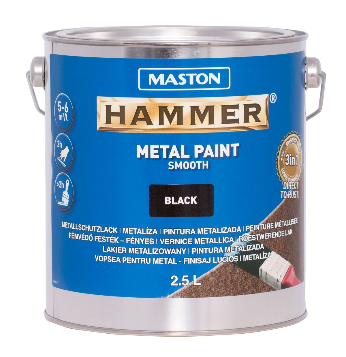 PAINT HAMMER, univerzální barva na kov, MASTON