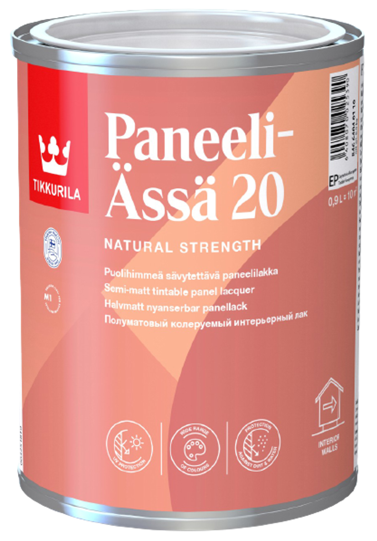 PANEELI ÄSSÄ 20, lak na dřevěné obklady, TIKKURILA