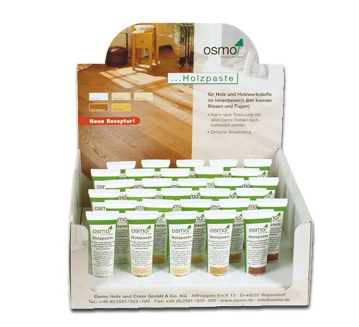 REPARAČNÍ PASTY NA DŘEVO KOMPLET BOX - 30ks past na opravu trhlin ve dřevě
