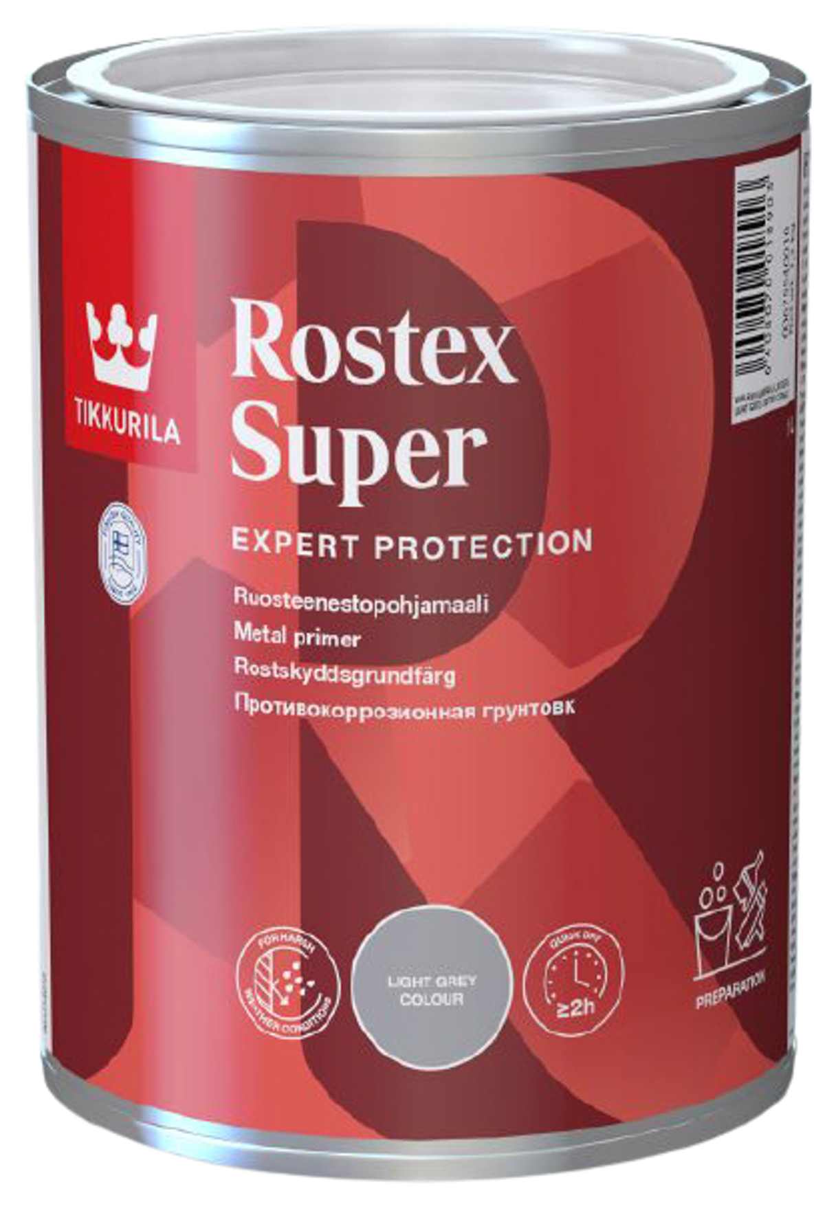 ROSTEX SUPER, antikorozní základní barva na kov, TIKKURILA