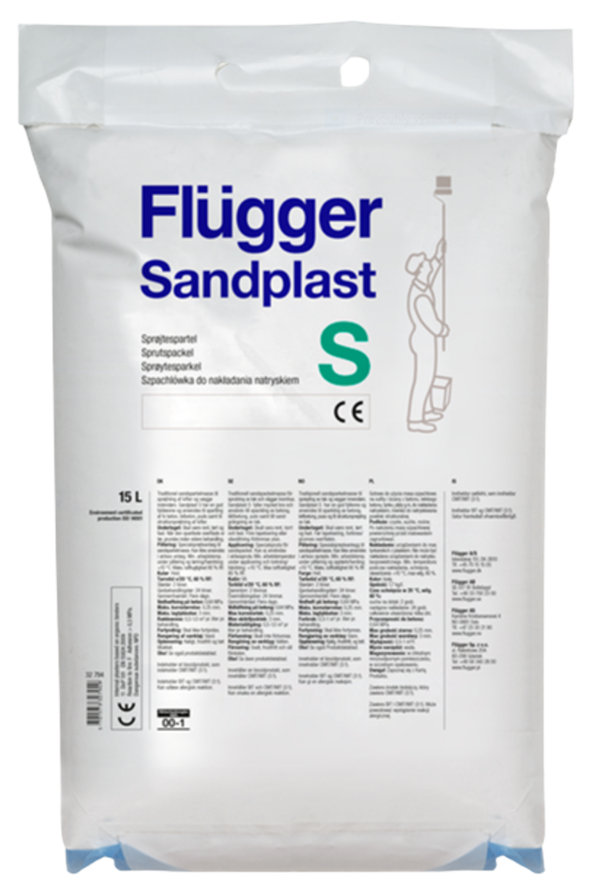 SANDPLAST S - Jemnozrnný tmel pro aplikaci stříkáním





