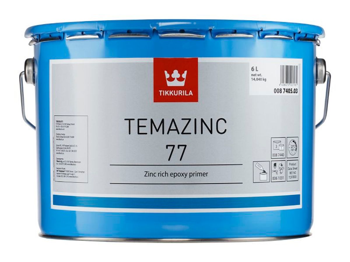TEMAZINC 77, zinkově epoxidová barva, TIKKURILA