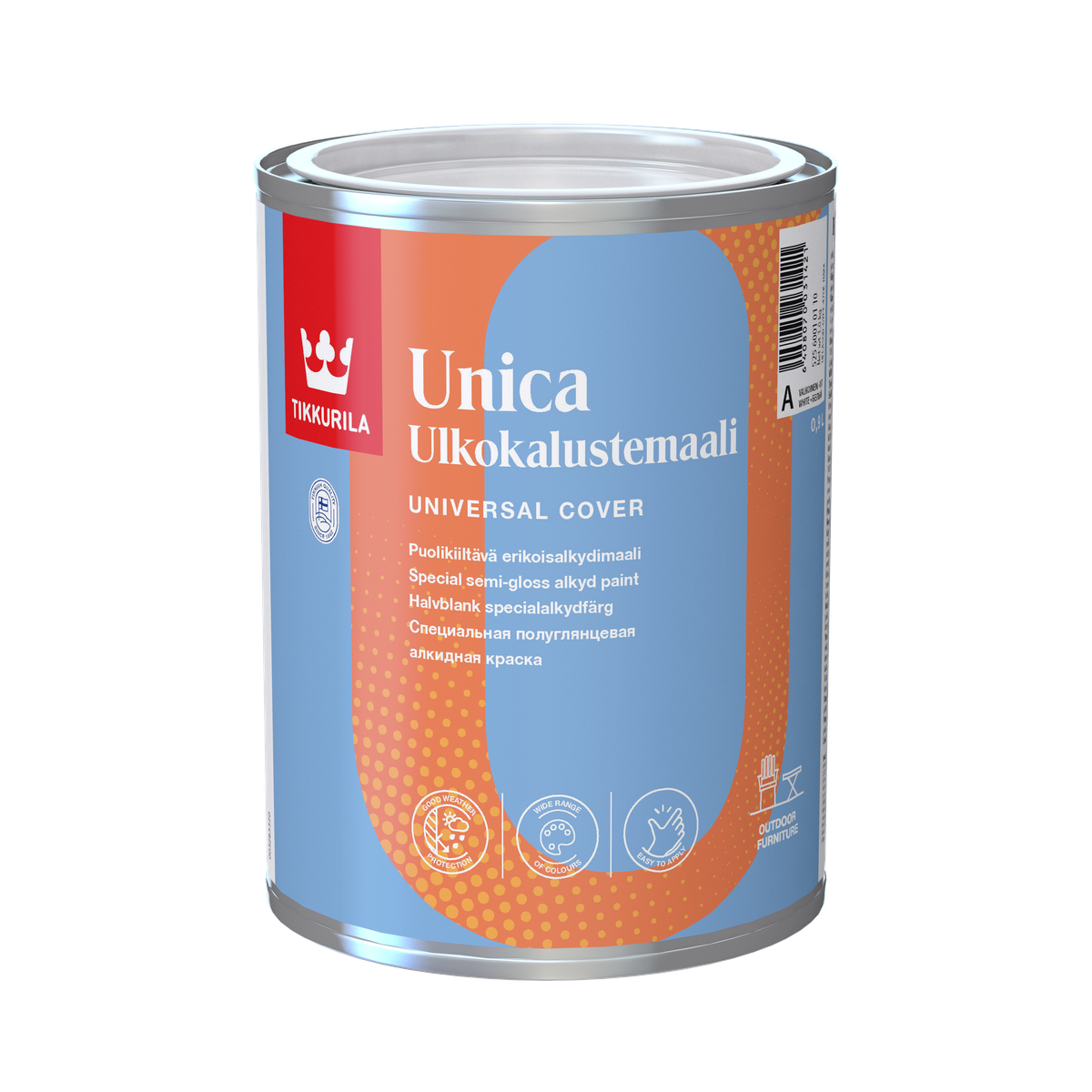 UNICA ENAMEL, emailová barva, TIKKURILA