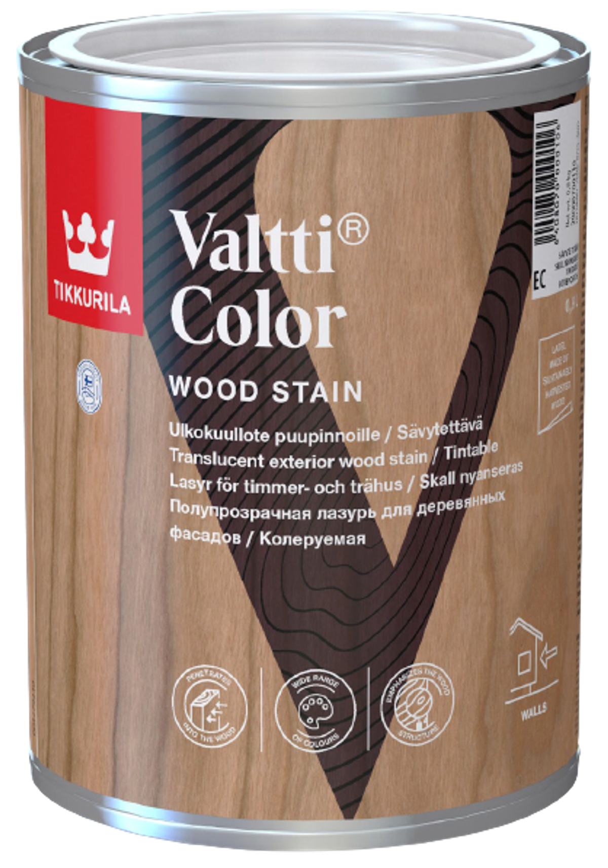 VALTTI COLOR, tenkovrstvá lazura na dřevo, TIKKURILA
