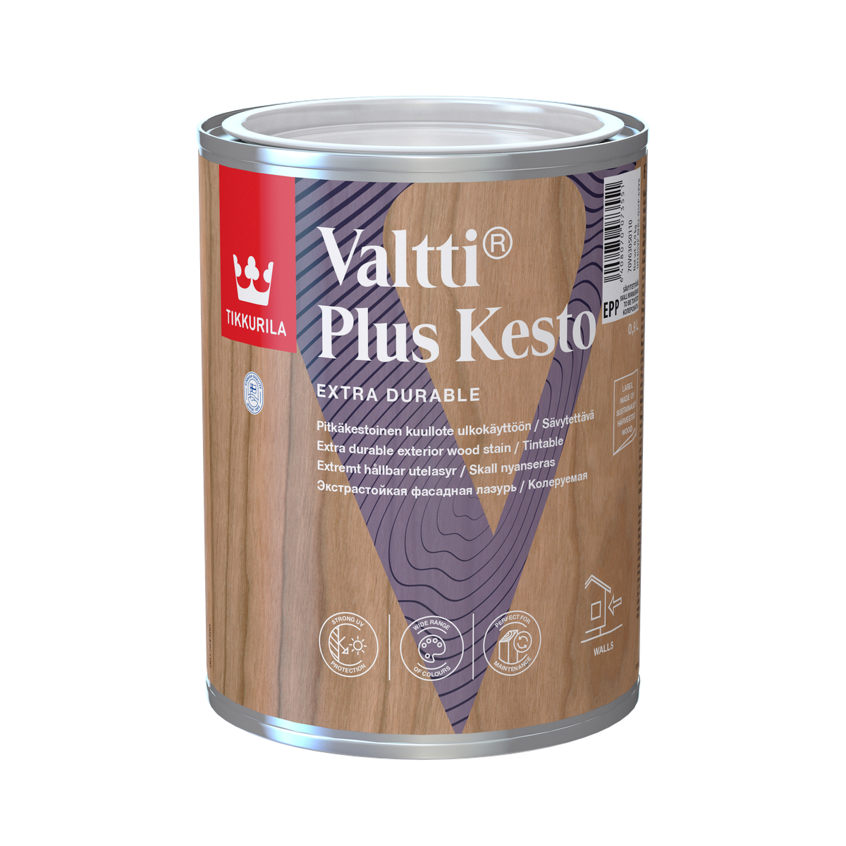 VALTTI PLUS KESTO, tenkovrstvá lazura na dřevo, TIKKURILA