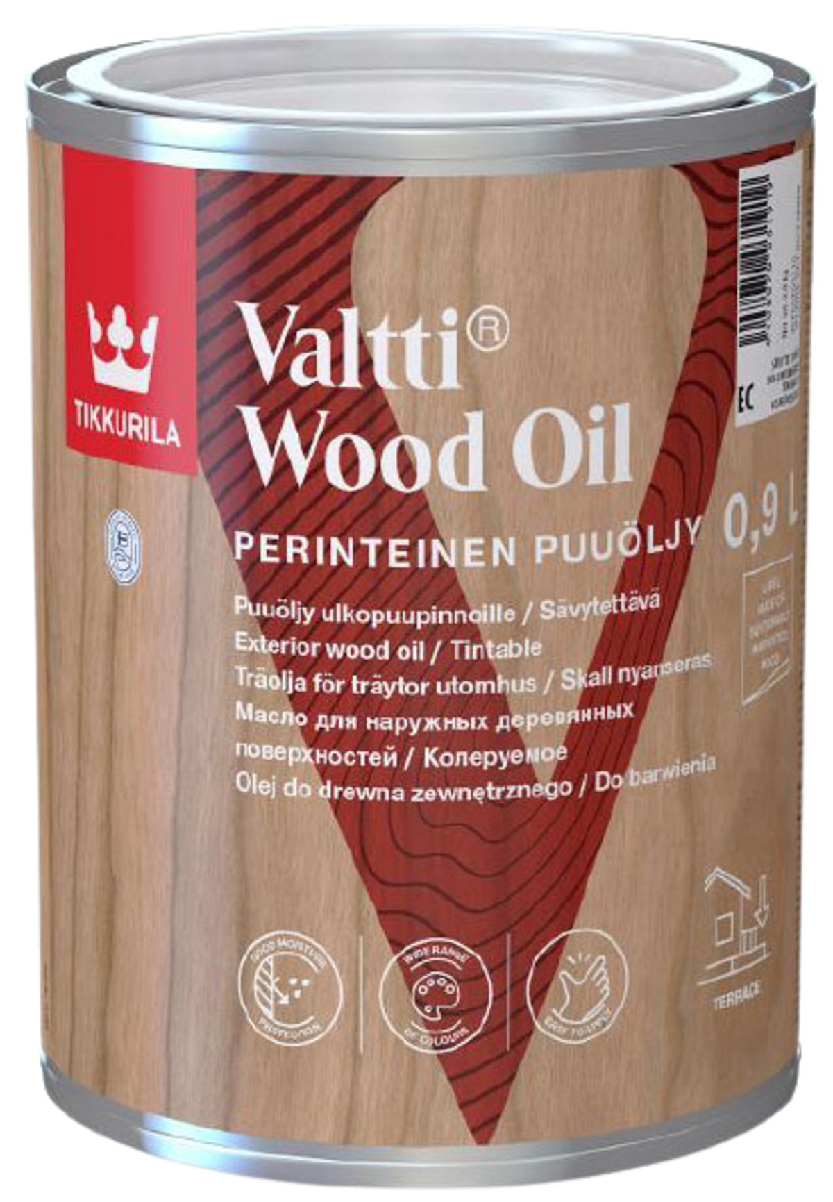VALTTI WOOD OIL, tradiční olej na dřevo, TIKKURILA