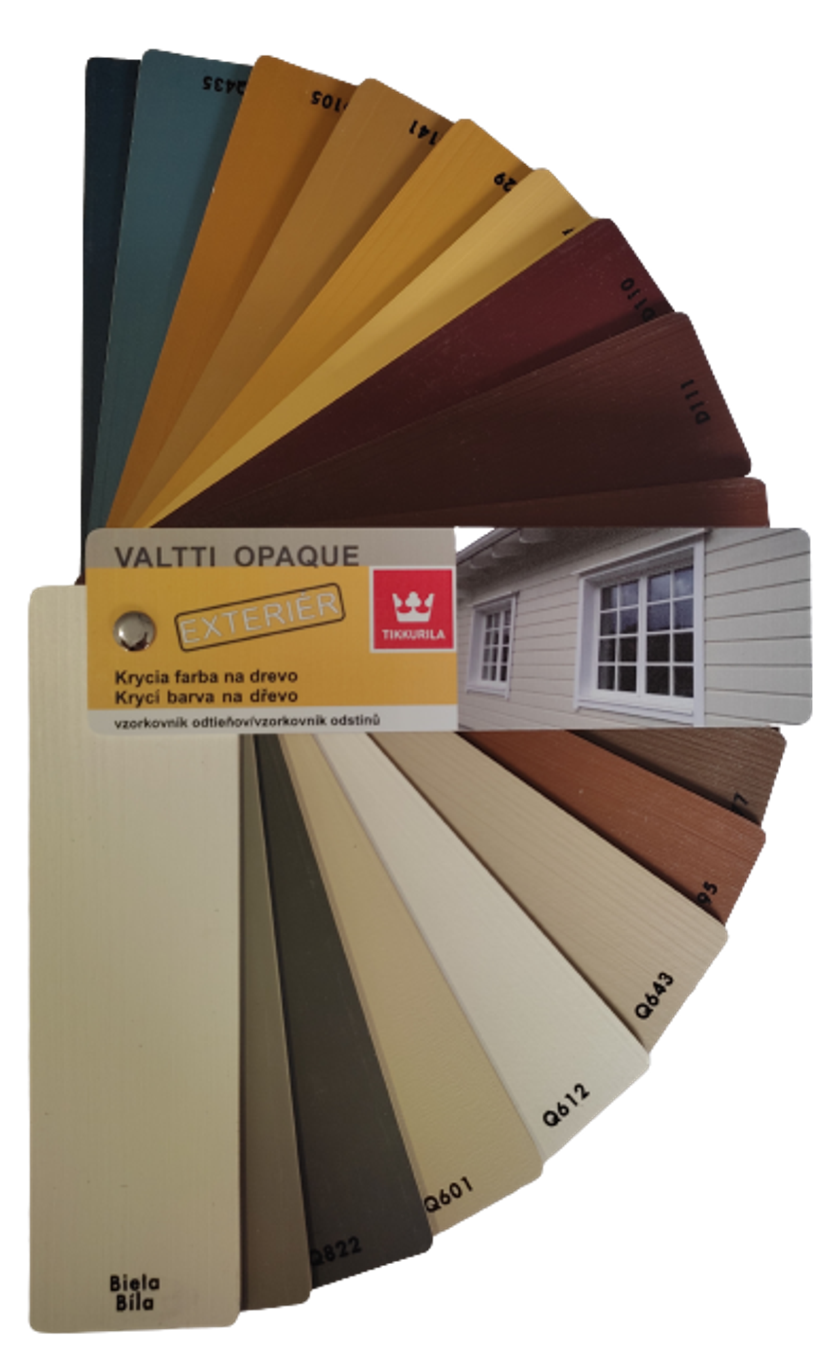 VZORNÍK VALTTI OPAQUE - Vějířový vzorník Valtti Opaque - Vinha.