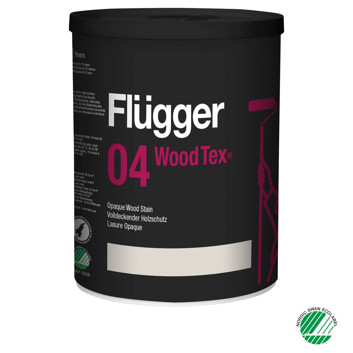WOOD TEX 04 OPAQUE - Krycí polomatná barva na dřevo